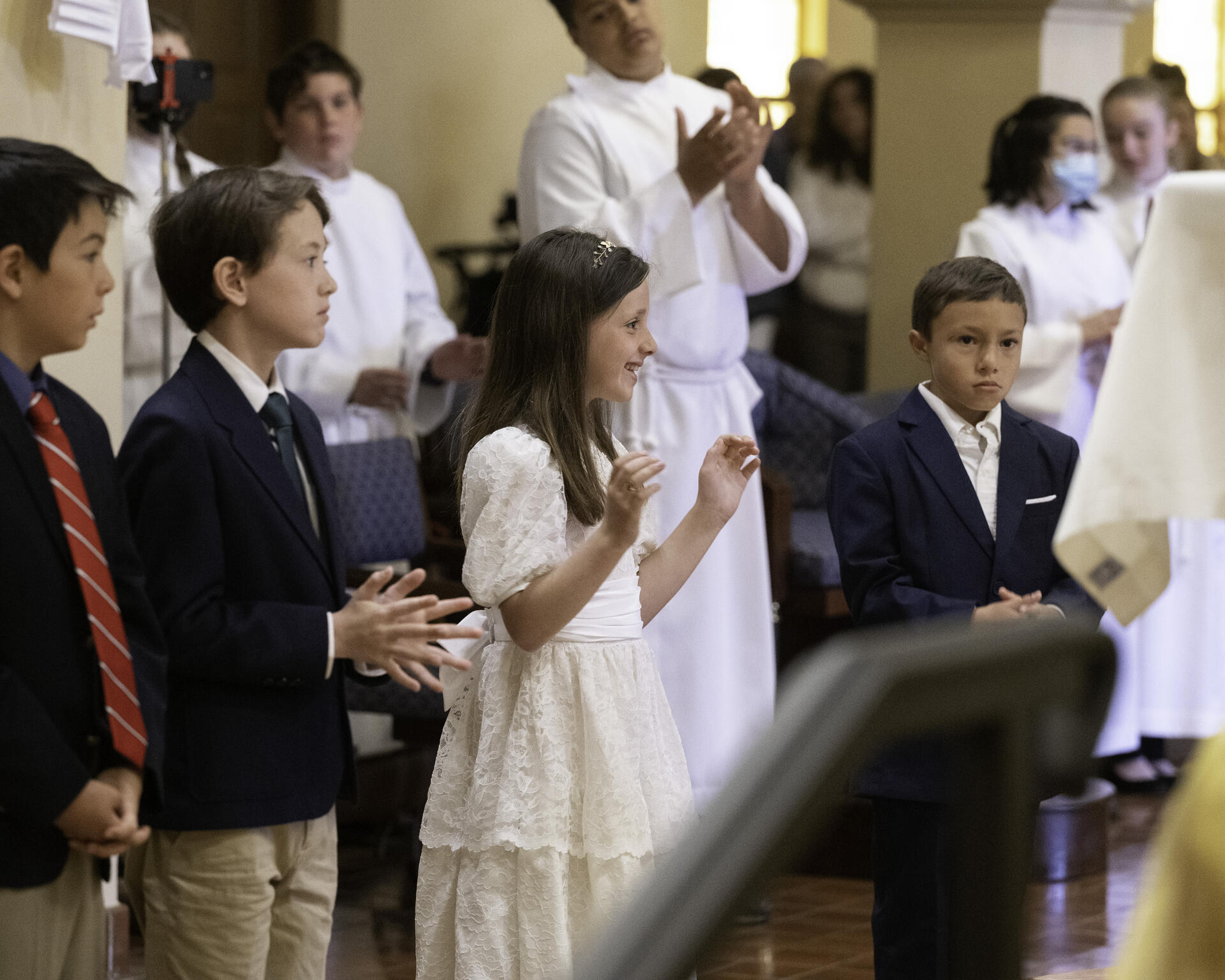 Joyful children at Faith Formation
